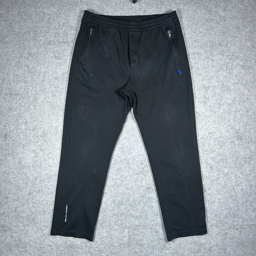 Polo Ralph Lauren Sweatpants Mens Large Black Track Pants Joggers Athletic